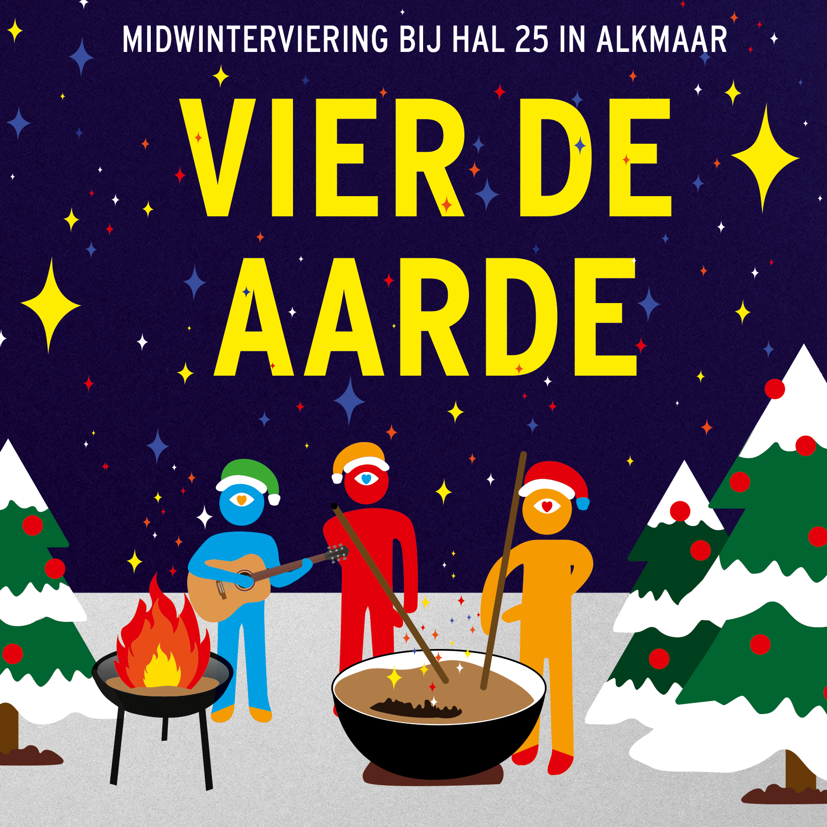 Vier de Aarde, magische Midwinterviering bij HAL 25 in Alkmaar